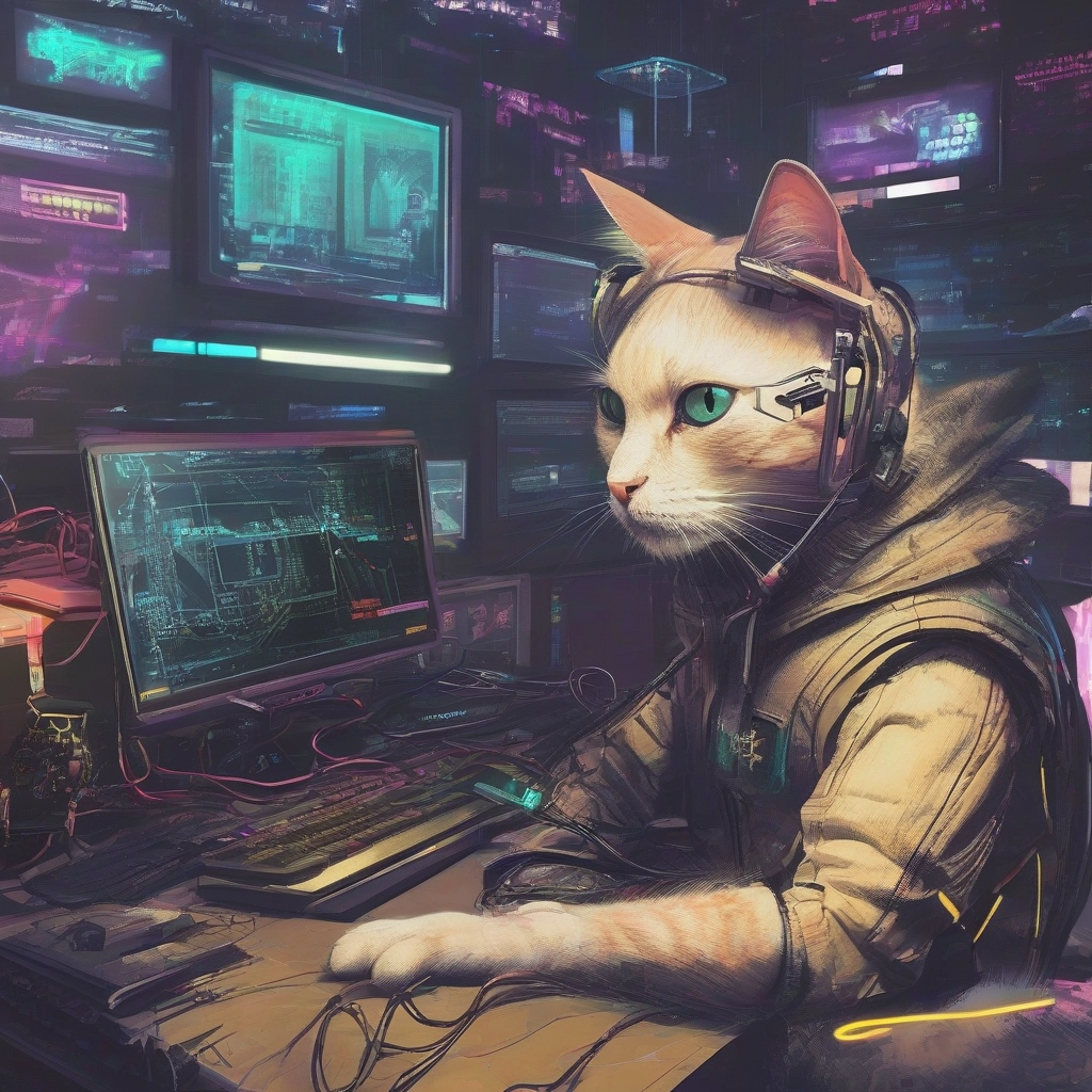 Cloudflare Workers AI stable-diffusion cyberpunk cat