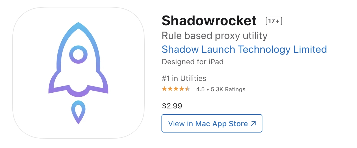 Shadowrocket 小火箭节点订阅购买及使用注意事项