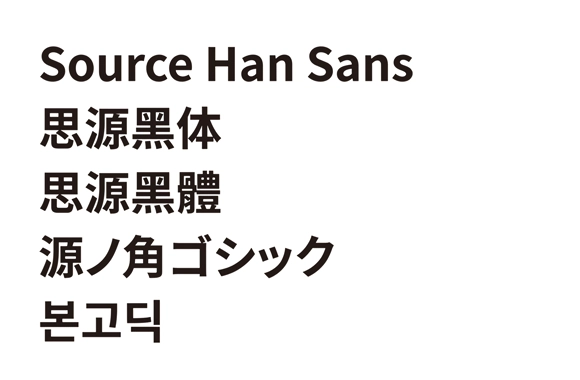 手机厂商的字体-Source Han Sans